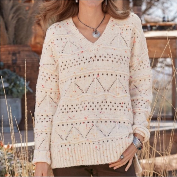 Sundance Crewneck Sweater‎ Size Medium Oversized Chunky Knit Pullover Cozy - Picture 5 of 5